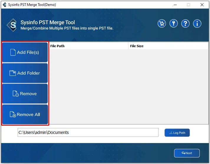 PST Merge Tool software